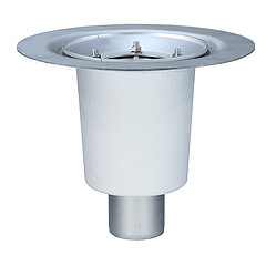 LORO-X 19232.070X LORO-VERSAL balcony drain basic unit vertical with insulation made of stainless steel DN 70