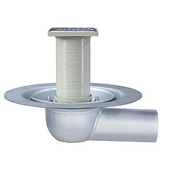 LORO-X 19205.050X LORO-VERSAL single drain 3 degrees one-piece without heat insulation stainless steel DN 50