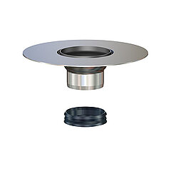 LORO-X 20420.050X add-on element with adhesive flange for series V-FL DN 50