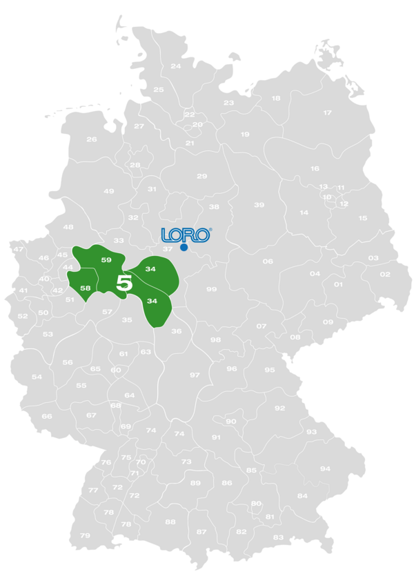 LORO-X Vertriebsgebiet Deutschland