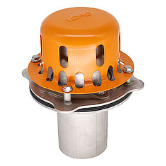 LORO-X 21119.070X LORO-DRAINLET Mini emergency drain clamping flange one-piece without external insulation for box drain DN 70