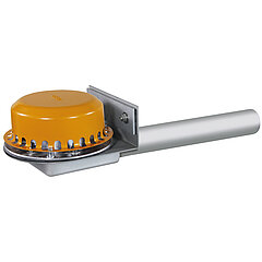 LORO-X 01367.070X LORO-RAINSTAR Attika emergency drain stainless steel 55 mm installation depth clamping flange for plastic pressure pipe DN70