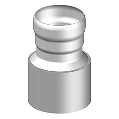 LORO-X 08220.100C LORO-XC transition piece with socket and welding rim form E1 DN 100