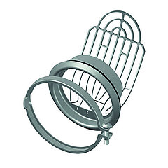LORO-X 55901.100X Leaf trap, made of stainless steel, for downpipes, DN 100