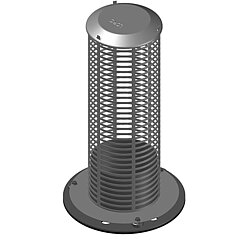 LORO-X 14711.100X retention unit for DRAINLET Series 84 emergency drainage with 500 mm strainer basket with variable weir to DN 100 specification