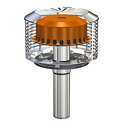 LORO-X 21314.070X LORO-DRAINJET emergency drain stainless steel clamping flange one-piece without insulation variable weir specify bonnet strainer unit DN70 height