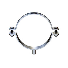 LORO-X 00977.168X pipe clip with connection thread M12 without sound insulation DN 168
