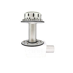 LORO-X 21525.070X LORO-DRAINLET drain in stainless steel with two-part lateral clamping flange with heat insulation DN 70