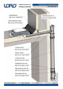 LORO-X Series 94 ATTIKASTAR high-performance parapet drainage as main drainage in section