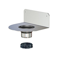 LORO-X 20430.050X add-on element with upturned adhesive flange series V-AK DN 50