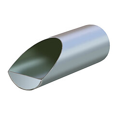 LORO-X 13214.100X damming pipe DN 100 for edge feeders