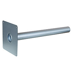 LORO-X 15072.070X VARIO upstand spout with adhesive flange for bending by customer 800mm DN70 made of stainless steel 1.4301