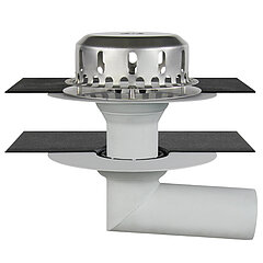 LORO-X 17132.100A LORO roof outlet aluminium two-piece without insulation 3 degrees DN 100