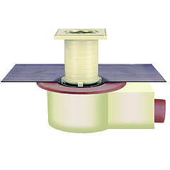 LORO-X 16322.070X Balcony Direct 3 degrees for balcony floor with heat insulation DN 70