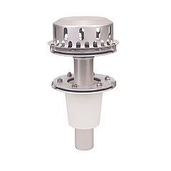 LORO-X 21522.070X LORO-DRAINLET drain in stainless steel with clamping flange vertical two-piece with heat insulation DN 70