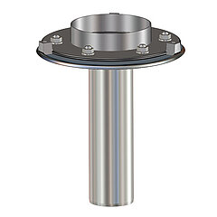 LORO-X 21941.050X LORO-DRAINLET Basic unit for emergency drainage with clamping flange vertical without insulation Height 35 mm DN 50