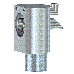LORO-X 04360.100X collecting pot for DUOFLUX pipe in pipe ventilated DN 100