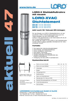 Aktuell 47
LORO-XVAC Dichtelemente