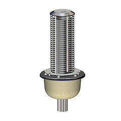 LORO-X 19529.070X LORO-VERSAL Emergency drain for pressure flow for inverted roof with clamping flange sieve unit 495 mm DN 70