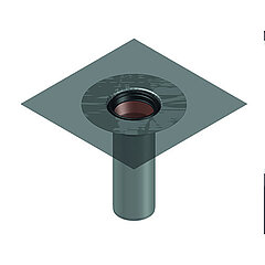LORO-X 16203.070X LORO-Balcony drain Floor insert unit 60 -340 mm Series H DN 70