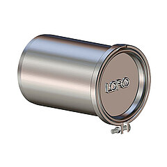 LORO-X 13584.100X pipe socket with cleaning cover, DN 100