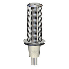 LORO-X 21127.125X LORO-DRAINLET emergency drain for inverted roof with clamping flange, sieve unit 495 mm DN 125