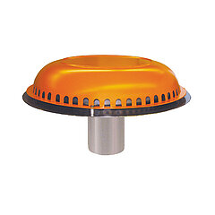 LORO-X 21311.125X LORO-DRAINJET stainless steel emergency drain with clamping flange, one-piece, without insulation, with large cover DN 125