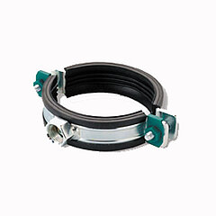 LORO-X 00984.125X heavy duty clamp with combi thread M 10/12 with sound insulation DN 125