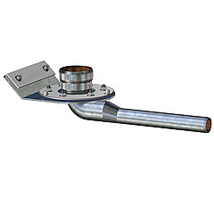 LORO-X 13430.DCBX baffle with fixed and loose flange for bitumen DN 100/50