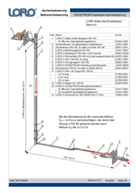 LORO-X DUOSTREAM Notablauf als Speier mit LORO-X Attika-Direkt Ablauf