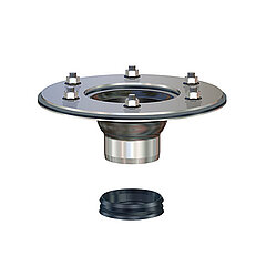 LORO-X 20440.050X Surface-mounted element with clamping flange Series V-KL DN 50