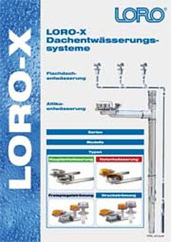 Translate to EN:] LORO-X Flachdachentwässerungssysteme für die