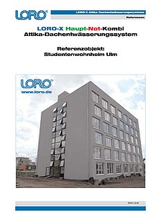 LORO-X Attika Haupt-Not-Kombi Referenzobjekt 22.08.2008 – Titelseite (PDF)