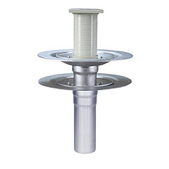 LORO-X 19250.050X LORO-VERSAL single drain, vertical, two-part, without heat insulation, stainless steel DN 50