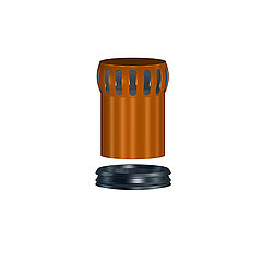 LORO-X 12026.100X Light strainer insert stainless steel for emergency drainage DN 100