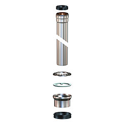 LORO-X 21412.070X surface-mounting set without flange without height adjustment with continuative pipe 2750 mm Series V-OF DN 70