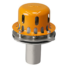 LORO-X 21119.050X LORO-DRAINLET Mini emergency drain clamping flange one-piece without external insulation for box drain DN 50