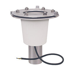LORO-X 21903.100X LORO-DL/DJ basic unit made of stainless steel with vertical clamping flange with heat insulation and heater DN 100