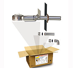 LORO-X B0636.002X BOX Attika drainage for pressure drainage without roof penetration DN 70