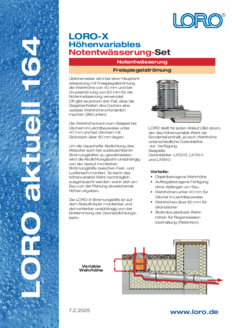 Series 164 LORO-X emergency drainage with variable-height