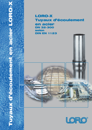 LORO-X Catalog: LORO-X Steel Discarge pipes