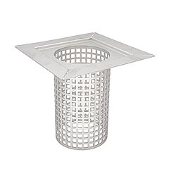 LORO-X 16190.070X stainless steel round strainer support with strainer hole and rosette collar for Series I,IK,GF,GS and G, DN 70
