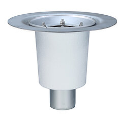 LORO-X 19232.050X LORO-VERSAL balcony drain basic unit vertical with insulation made of stainless steel DN 50