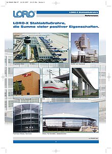 LORO-X Referenzen: LORO-X Stahlabflußrohre 26.09.2008 – Titelseite (PDF)