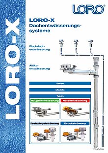 LORO-Prospekte: LORO-X Dachentwässerungssysteme 23.05.2016 – Titelseite (PDF)