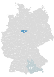 LORO-X Vertriebsgebiet Deutschland