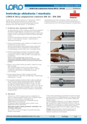 LORO-X Installation: LORO-X Standpipes